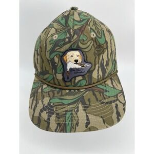 Lost Hat Co Goat Rope Camo Snapback Hat Duck Hunting Dog Patch Cap